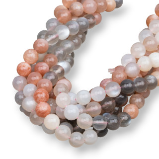 Piedra Luna Multicolor Redonda Lisa 10mm First Choice