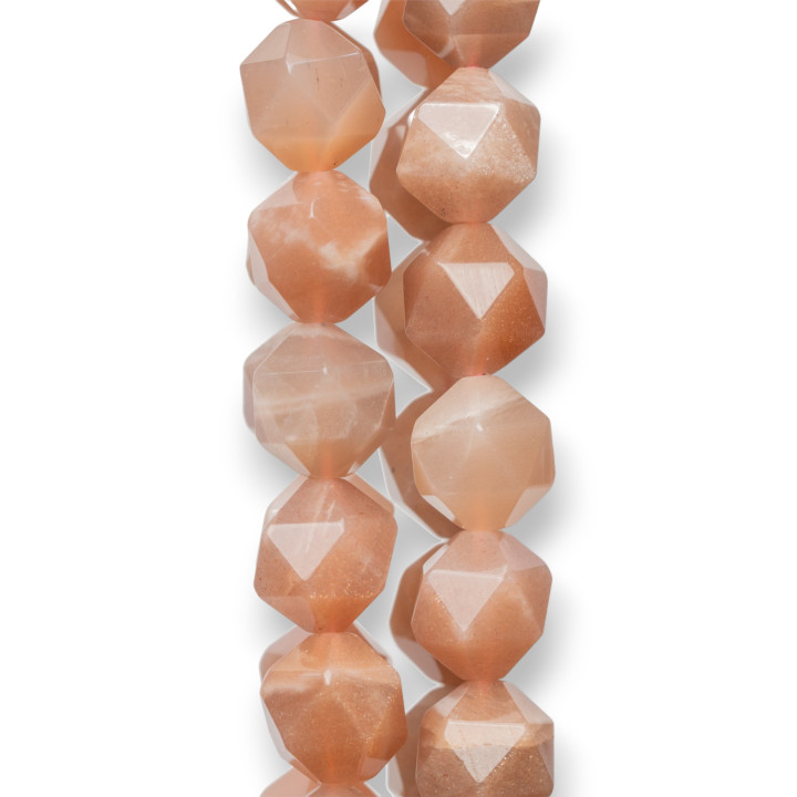 Pierre de Lune Rose (Adularia) Icosaèdre 12mm