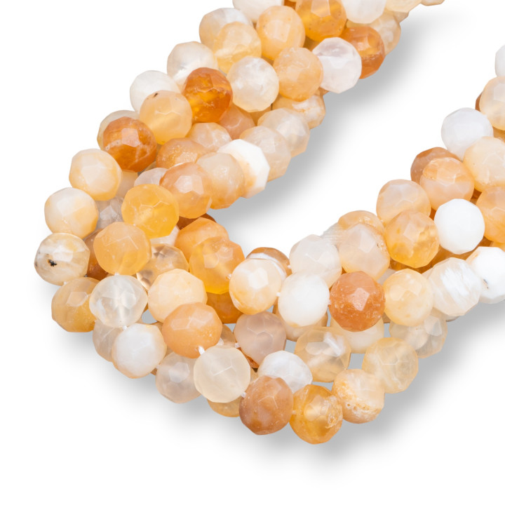 Κίτρινο Opal Faceted Rondelle 10x8mm