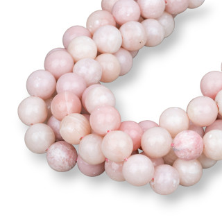 Light Pink Opal Round Smooth 12mm