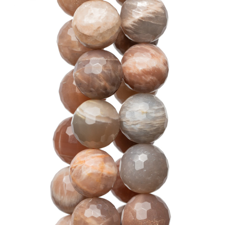 Pierre de Lune Rose Facette 14mm Medium