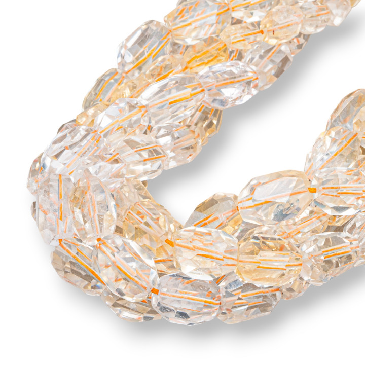 Citrine Quartz Faceted Stone 8-12x12-16mm