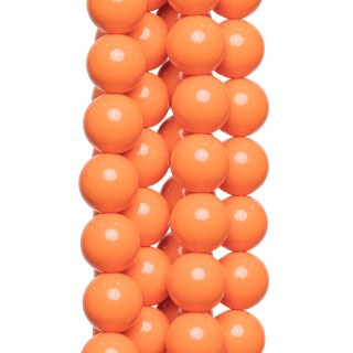 Glatte runde rosa Korallenpaste 04 mm Orange