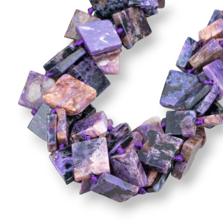 Sugilite carré brut plat 16-18mm
