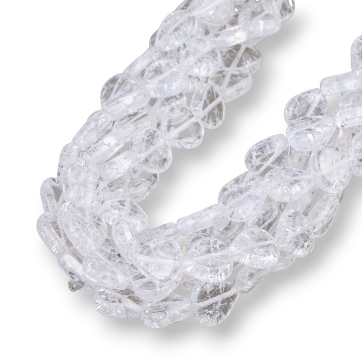 Cristallo di Rocca Crash Gocce Piatto 16x16mm