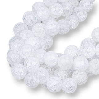 Bergkristall Crash rund glatt 18mm