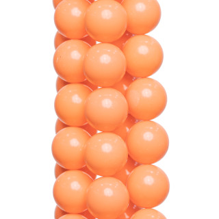 Glatte runde rosa Korallenpaste 06 mm hellorange