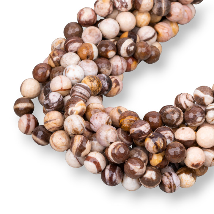 Diaspro Zebrato Australia Perlina Tonda Sfaccettata 8mm