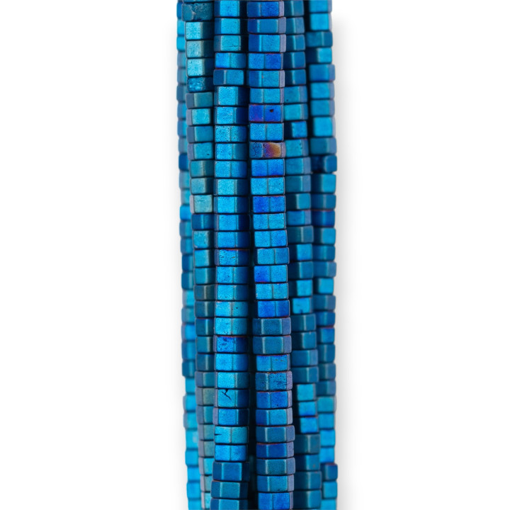 Ematite Blu Satinato Opaco (Matte) Disco Esagonale 2x1mm