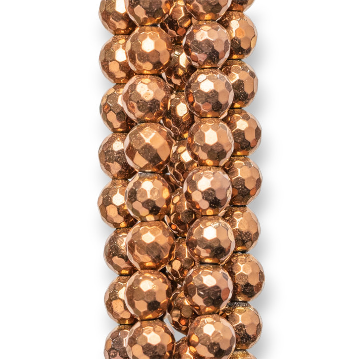 Hématite Facette 06mm Bronze