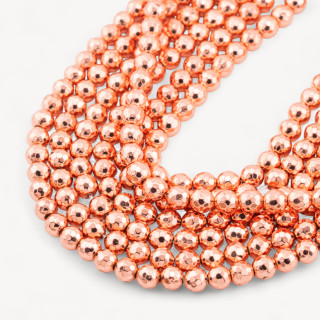 Facettierter Hämatit 06 mm Roségold
