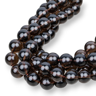 Smoky Round Smooth Quartz 18mm