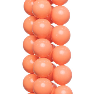 Pâte De Corail Rose Rond Lisse 18mm
