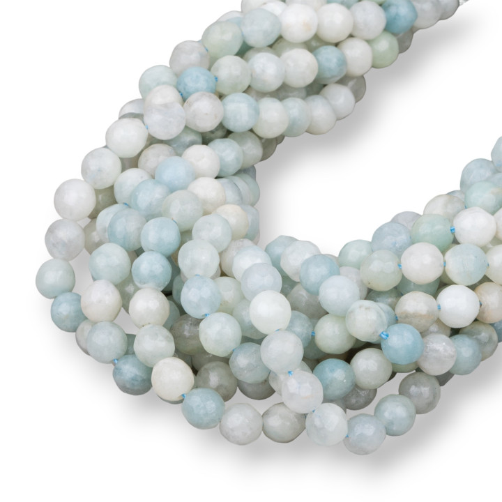 Aigue Marine Lait Cru Facette 06mm