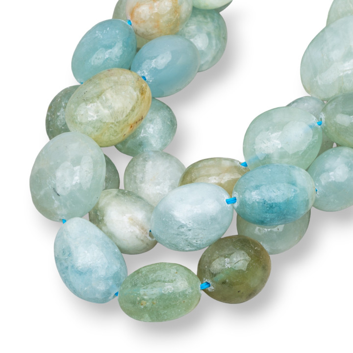 Aigue-Marine Rock Tumbled 13-18mm