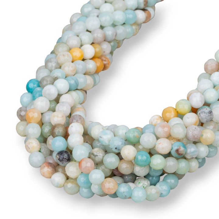 Amazonite Multicolore Facette 06mm