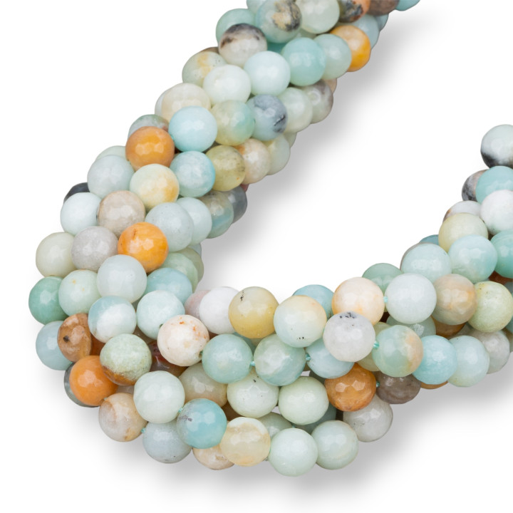 Amazonite Multicolore Facette 08mm