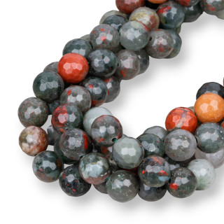 Jaspe Sangriento Jaspe Sangriento Facetado 12mm