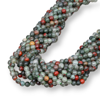 Jaspe Sangriento Jaspe Sangre Redondo Liso 04mm