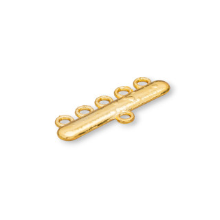 Πολύκλωνη μπρούτζινα κούμπωμα με 5 κλώνους 10x28mm 60τμχ Χρυσή