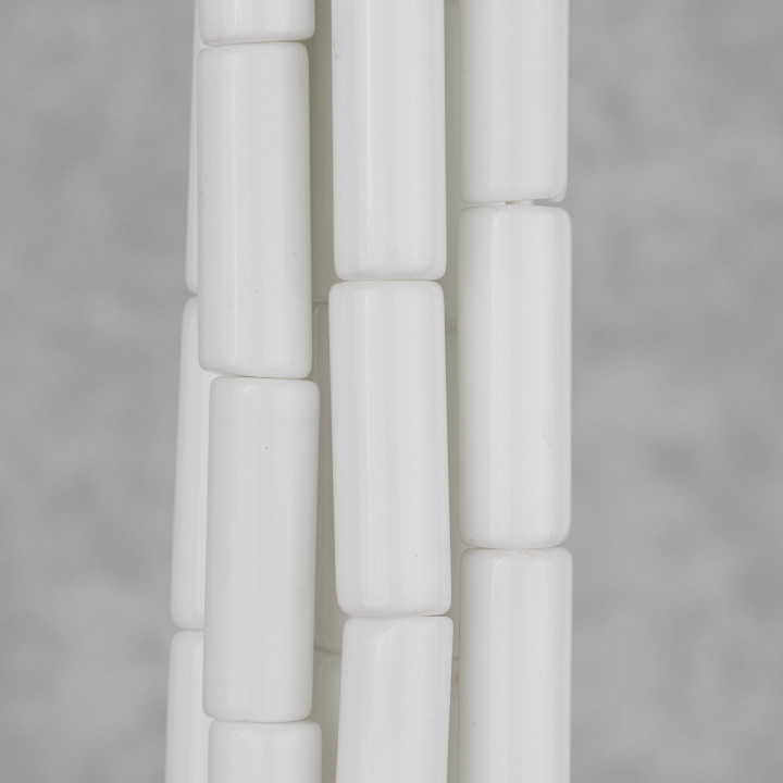 Cilindro Agata Blanca Synt 10x30mm