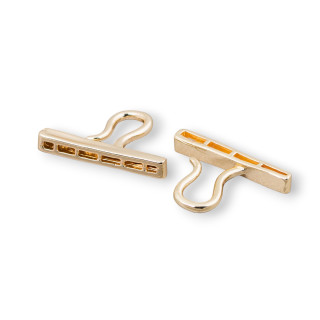 Verschlussstange aus Messing 12Stk. 26x19mm Golden