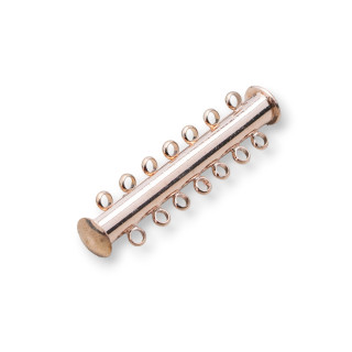 Chiusura di Ottone A Baionetta Con Calamita 7 Fili 35mm 22pz Oro Rosa Light