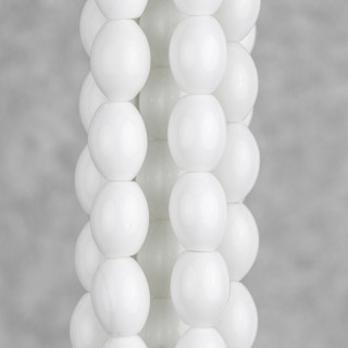 Agate Blanche Riz 12x16mm