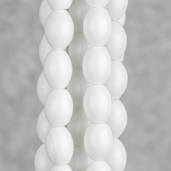 Ágata Blanca Arroz 12x16mm