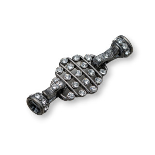 Fermoir Laiton Avec Losange Strass 50x20mm 10pcs Bruni