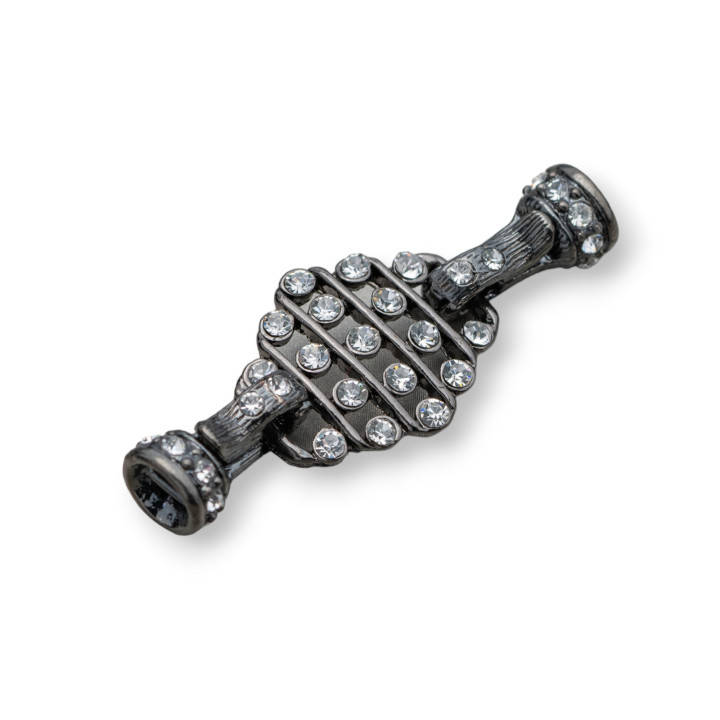 Fermoir Laiton Avec Losange Strass 50x20mm 10pcs Bruni