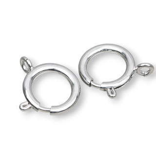 Cierre Latón Muelle 20mm 30pcs Rodio