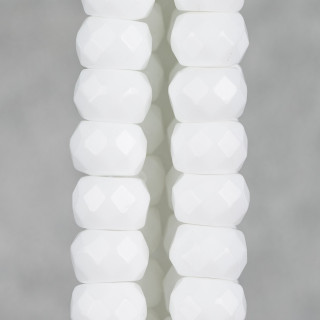 Agata Bianca Rondelle Sfaccettato Synt 20x14mm