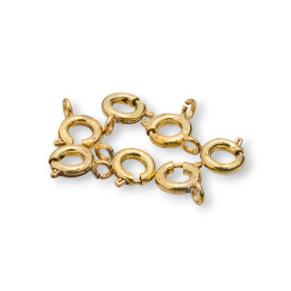 Chiusura Moschettone Di Ottone Tondo Anello A Molla 5,5mm 100pz Grezzo