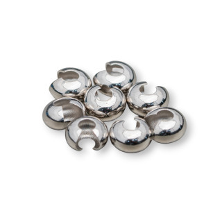 Brass Knot Cover Washers 5.5x2.5mm 80g Rhodium Plated