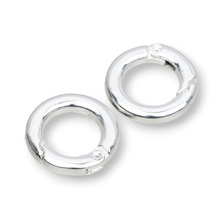 Gancho Redondo De Latón 45mm Snap 6pcs - Plata