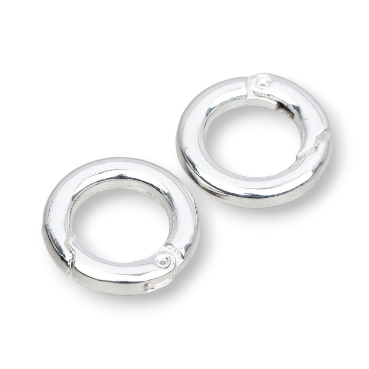 Runder Messinghaken 45 mm Karabinerhaken 6 Stück - Silber