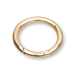 Runder Messinghaken 45 mm Karabinerhaken 6 Stück - Goldenes Licht