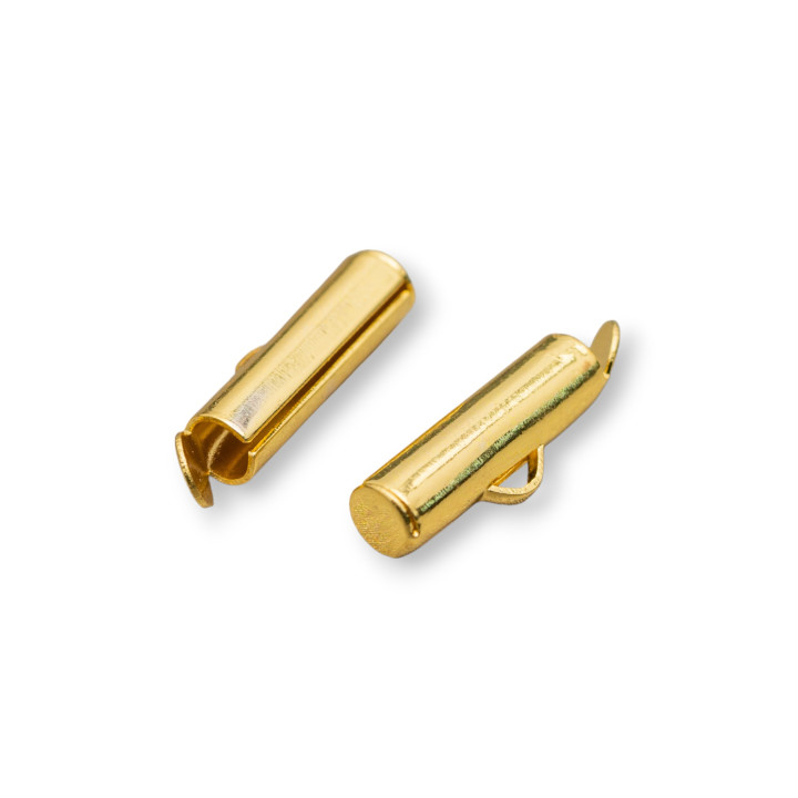 Brass Finger Terminal for Ball Chains 15x4mm 100gr 155pcs Golden