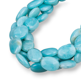Amazonite Ovale Plate 12x16mm