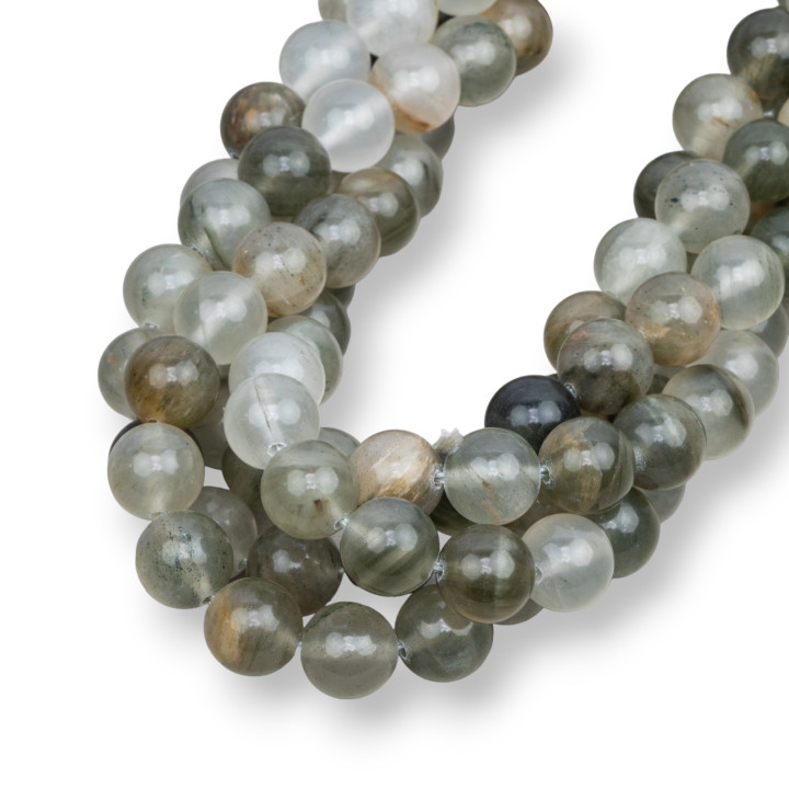 Aragonite Ronde Verte Lisse 12mm