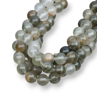 Aragonite Ronde Verte Lisse 14mm