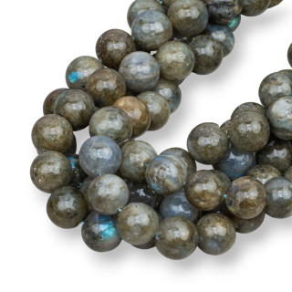 Λαμπρός Στρογγυλός Πράσινος Λαμπραδορίτης 12mm