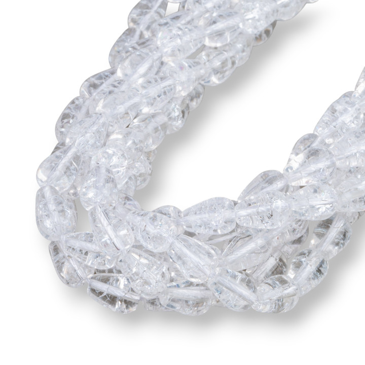 Cristallo di Rocca Crash Gocce 8x12mm