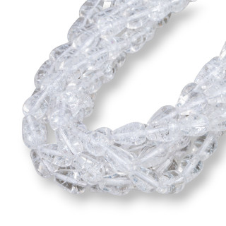 Gouttes Crash Cristal de Roche 09x13mm