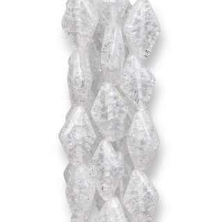 Bergkristall Crash Rhombus 11x16mm