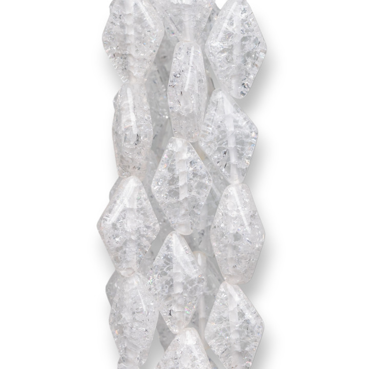 Cristal de roca Crash Rombo 11x16mm