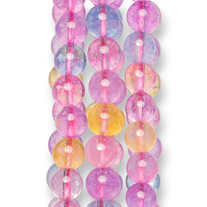 Cristal de Roca Multicolor Redondo Liso 06mm