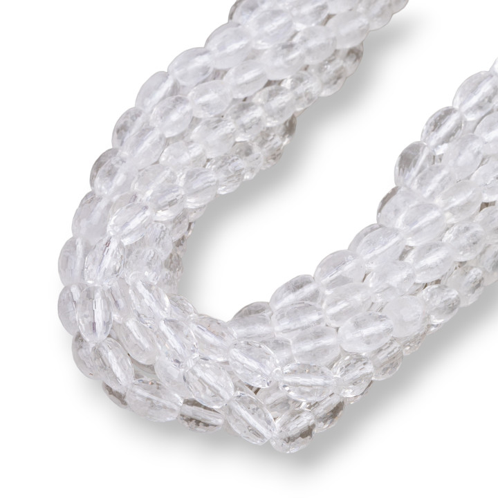 Cristal de Roca de Arroz Facetado 08x12mm