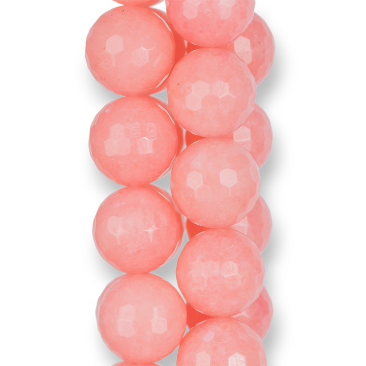 Rhodochrosite Jade Faceted 16mm